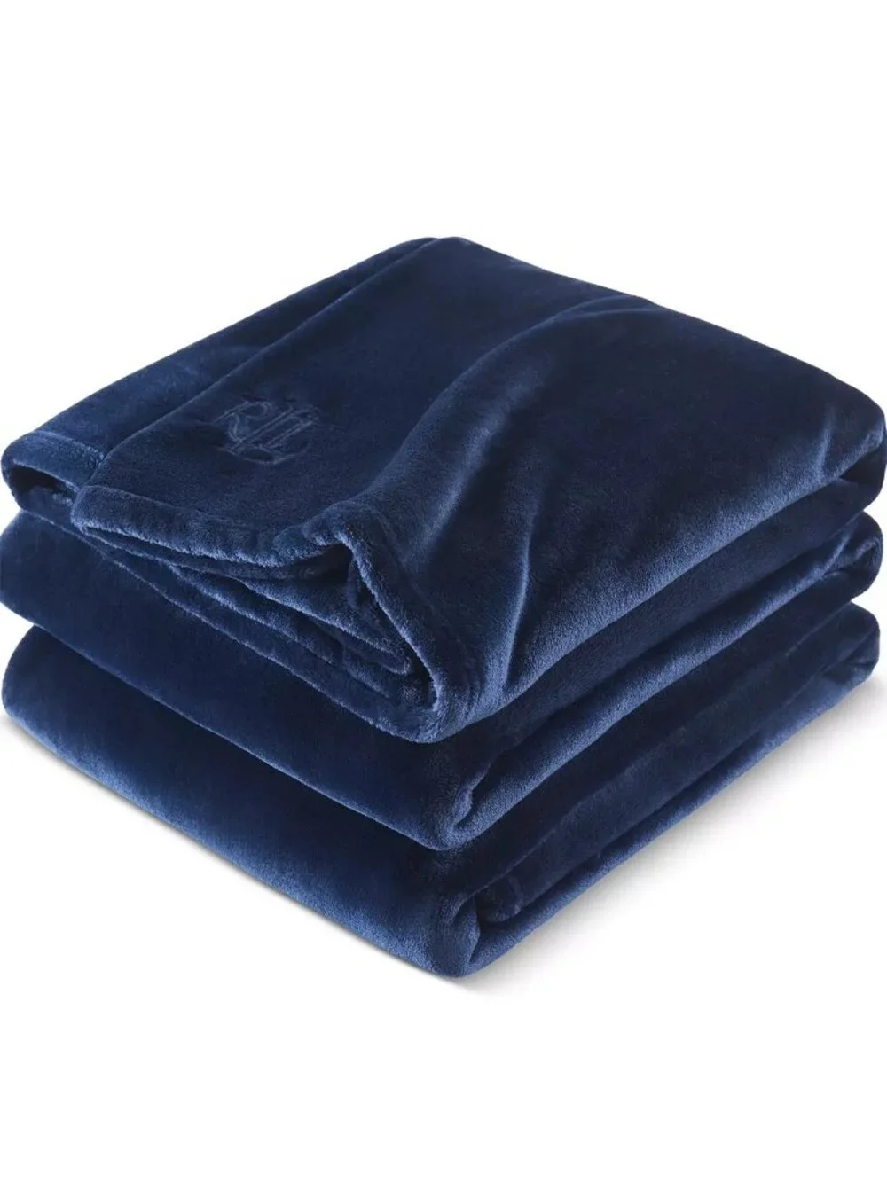 Ralph Lauren Classic Micromink Blanket Full / Queen Blue 90